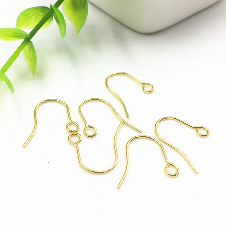 

100pcs 14x14mm Electroplated 316L Stainless Steel Ear Hook Environmental Non-allergic Earring accessories for DIY Jewelry