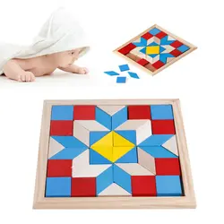 1 шт. Деревянный Tangram развивающие Логические головоломки тетрис игры дети детские игрушки новый