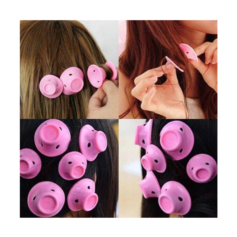 10-pcs-Souple-En-Caoutchouc-Rose-Magique-Soins-des-Cheveux-Rouleaux-Silicone-Cheveux-Bigoudi-Pas-Chaleur (2)