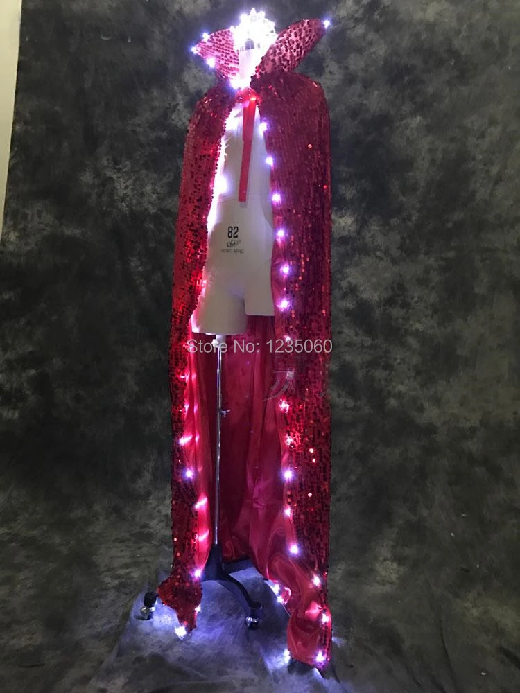 Free-shipping-high-quality-LED-luminous-clothing-cloak-bar-night-shop-stage-props-lady-luminous-Crown (2)