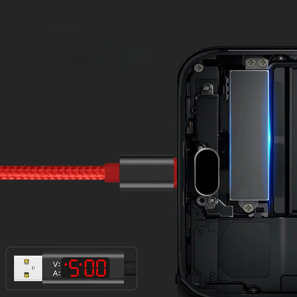 Usb кабель для зарядки Micro + Type C iPhone 8 нейлоновый плетеный быстрой x Samsung S9 Note
