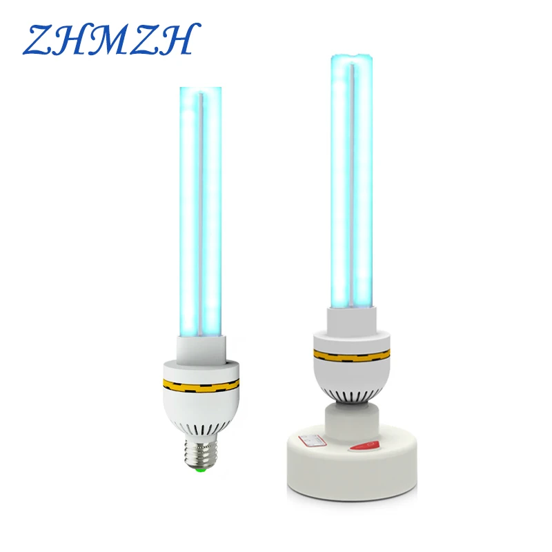 220V UVC ультрафиолетовая гермицидная лампа E27 бытовой стерилизации лампы уфл дезинфицирование светильники 15 Вт 20 Вт 30 Вт высокой мощности озоновый стерилизатор