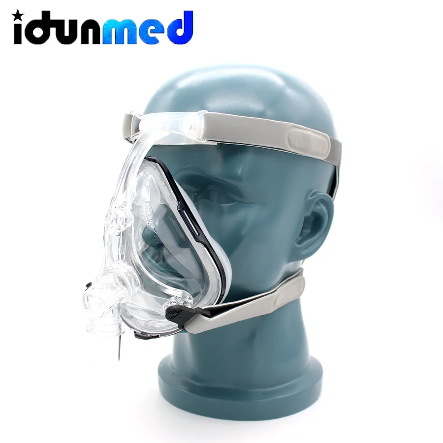  BMC Auto CPAP APAP BiPAP Full Face Respirator Mask Breathing With Adjustable Chin Headgear Strap Fo