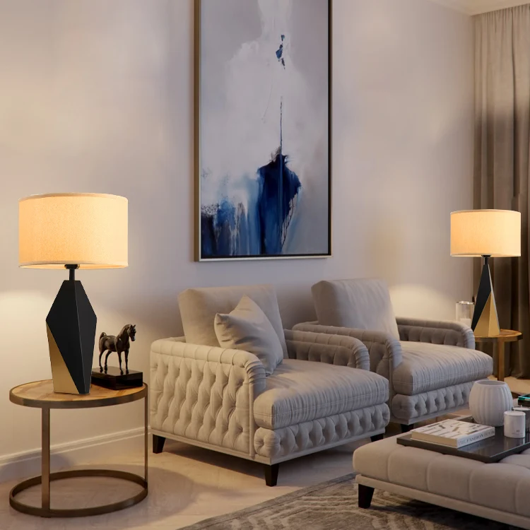 Table Lamp LED Bedroom Living Room Geometric Irregularity ...