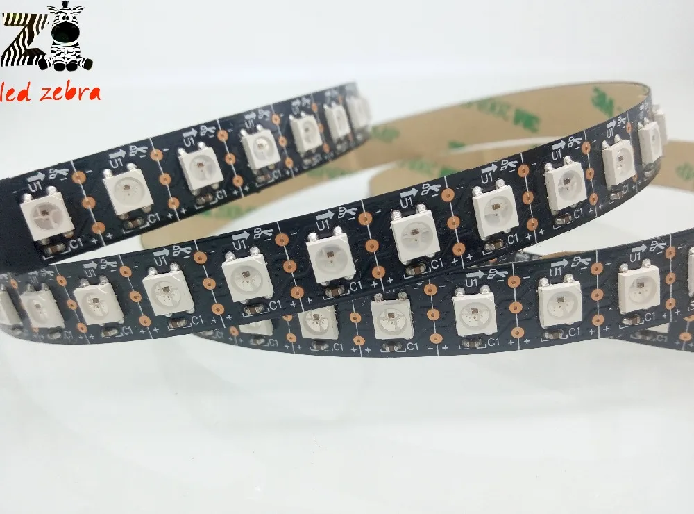 

1m/2m/3m ws2812b 96led/m led strip and wireless rf 14keys led rgb controller 300 kinds of changes for ws2812 dc 5v