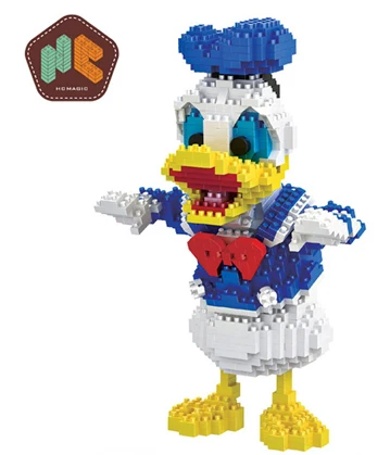 Микки Маус дети пластиковые блоки hc 9053 дизайн продукты красивый подарок игрушка - Цвет: No box