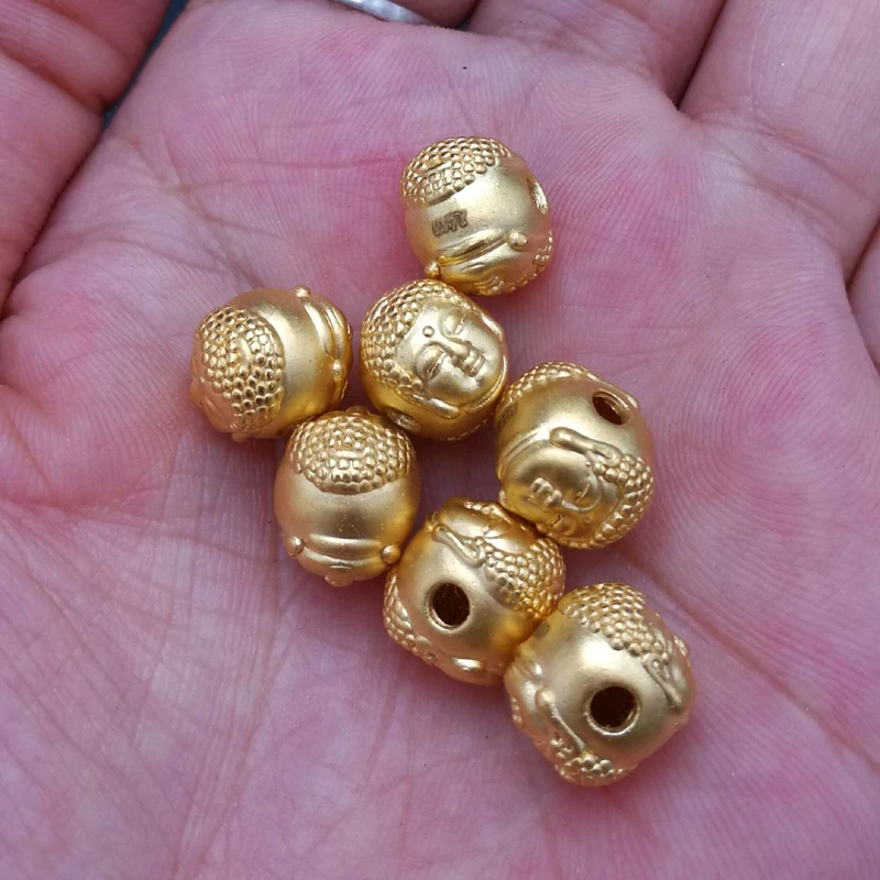 1 шт чистый 24 k подвеска из желтого золота 3D маленьких Двусторонняя кулон в виде