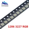 100pcs 1206 (3227) RGB Common Anode SMD LED Bead Tricolor Red Green Blue Ultra Bright Chip LED Light Emitting Diode Lamp SMT ► Photo 1/2