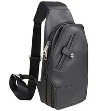 Мужская нагрудная сумка Корейская версия трендовой сумки через плечо сумка из искусственной кожи Водонепроницаемая спортивная сумка простая водонепроницаемая