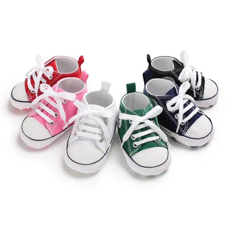Classic Casual Canvas Baby Shoes Newborn Sports Sneakers First Walkers Kids Booties Children Moccasins