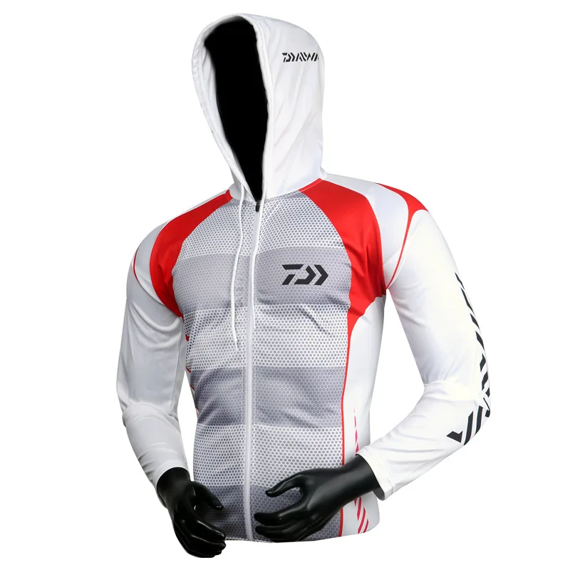 

2018 New Summer Fishing Clothing Men Hooded Jacket Waterproof Quick-Drying Coat Fishing Shirt Hiking Cycling Fishing Clothes