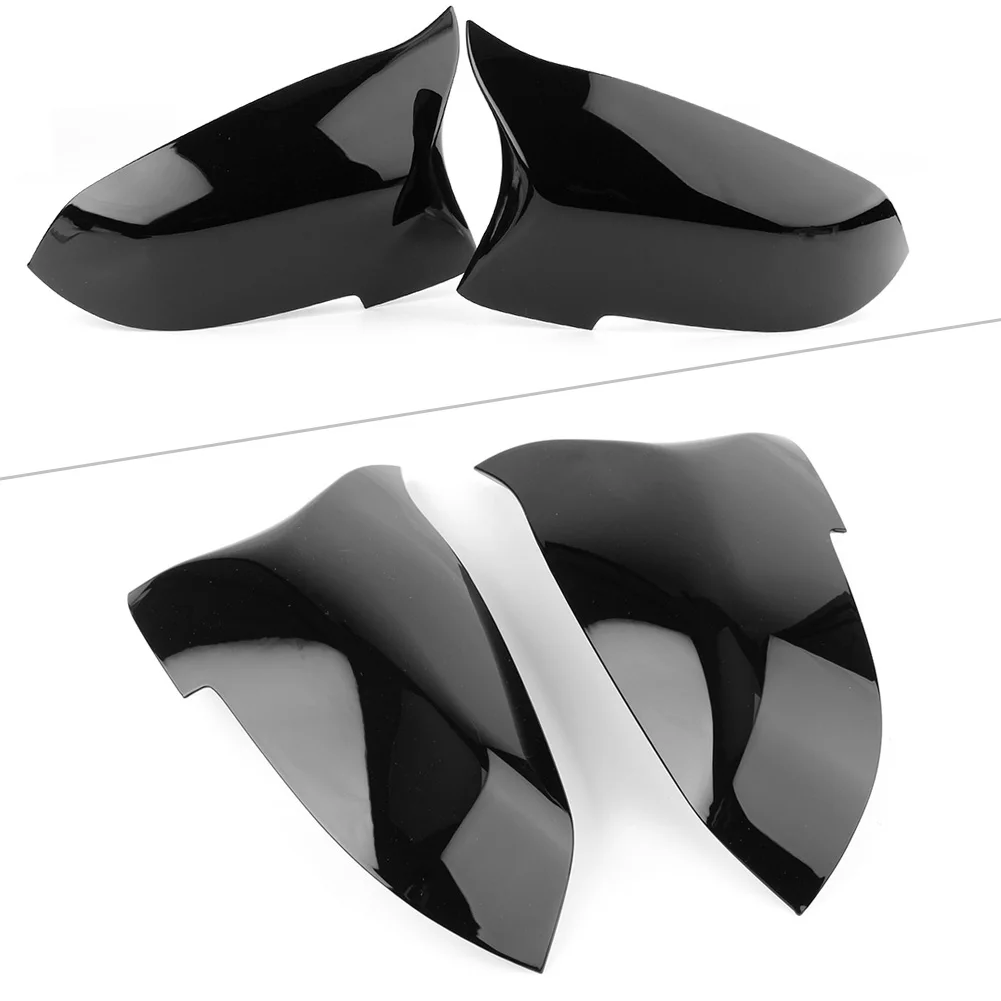 cheap 2pcs ABS Plastic Car Rear View Side Mirror Cover Trim Glossy Black For BMW F10 F11 F01 F06 F07 F12 F13 LCI