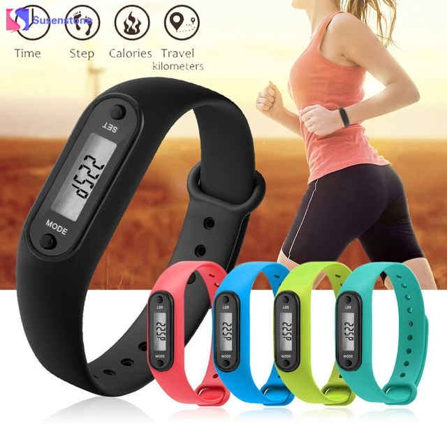 Run Step Watch Women Fashion Digital Silicone Bracelet Watches Pedometer Calorie Run Step Watch Women Fashion Digital Silicone Bracelet Watches Pedometer Calorie