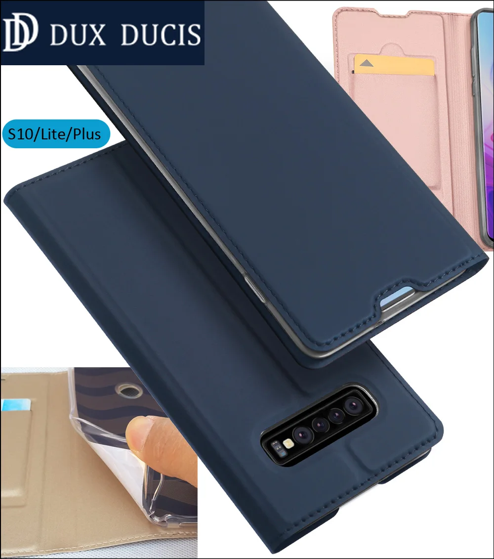 Оригинальный DUX DUCIS чехол для samsung Galaxy S10 плюс 5G Книга Флип кожаный бумажник Coque