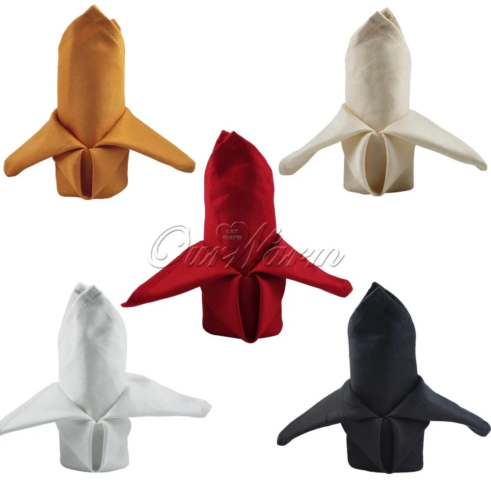 12 inch Square Pure Cotton Table Napkin Dinner Pocket Handkerchief for