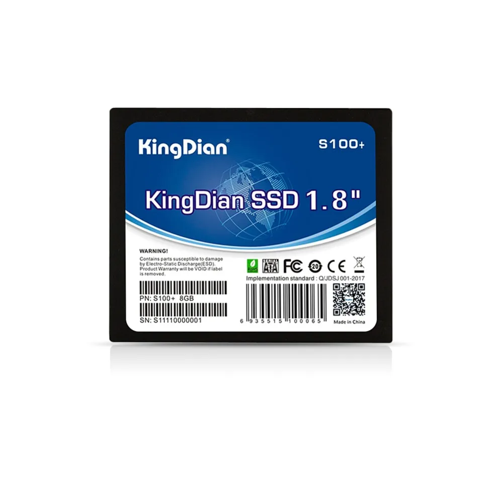 S100+ 8 Гб) KingDian SSD жесткий диск 1," SATA2 для KKPOS тонкий Клинт ноутбук SSD 8 Гб