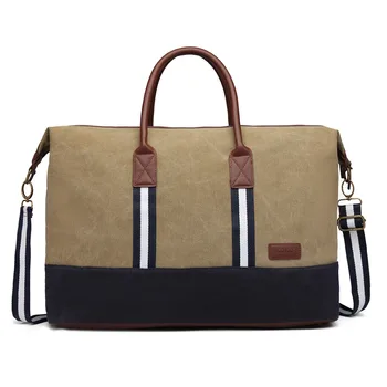 

Miss Lulu Unisex Large Travel Handbags Women Overnight Messenger Shoulder Bags Men Top-handle Canvas Tote Crossbody Bag YD6836