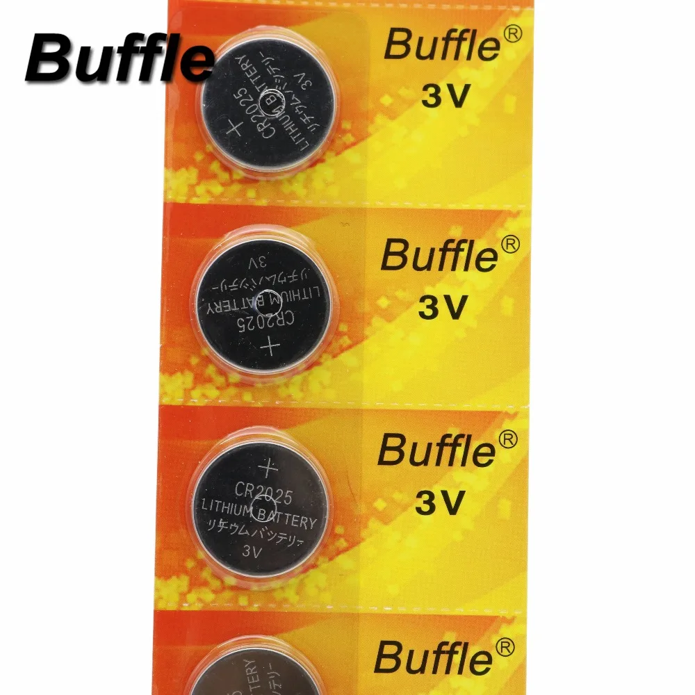 Buffle 5 шт CR2025 3V батарейки для сотового телефона для компьютера BR2025