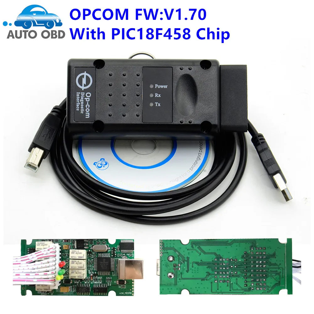 Новый OPCOM V1.99 прошивка V1.70 1 78 95 opcom 99 A Качество OP COM 70 для Op el диагностический