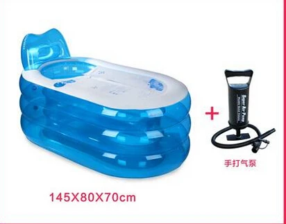 gli adulti gonfiabile vasca da bagno vasca di plastica per adulti pieghevole vasca secchio bambino bacino vasca da bagno 145