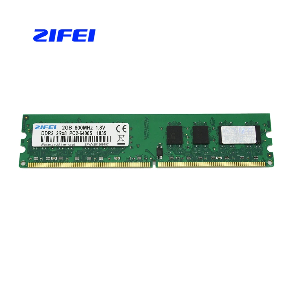 

ZIFEI ddr2 2GB 800MHz 667MHz pc2-6400 RAM memory pc2-5300 1.8V for Desktop long-dimm