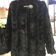 Роскошное натуральное Норковое меховое пальто, осенне-зимнее женское меховое пальто, Женское пальто