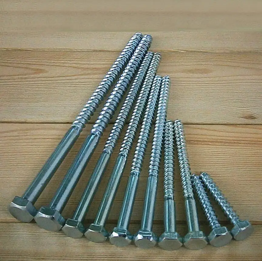 M8 Hex head Self tapping carbon steel zincification screws metric bolts