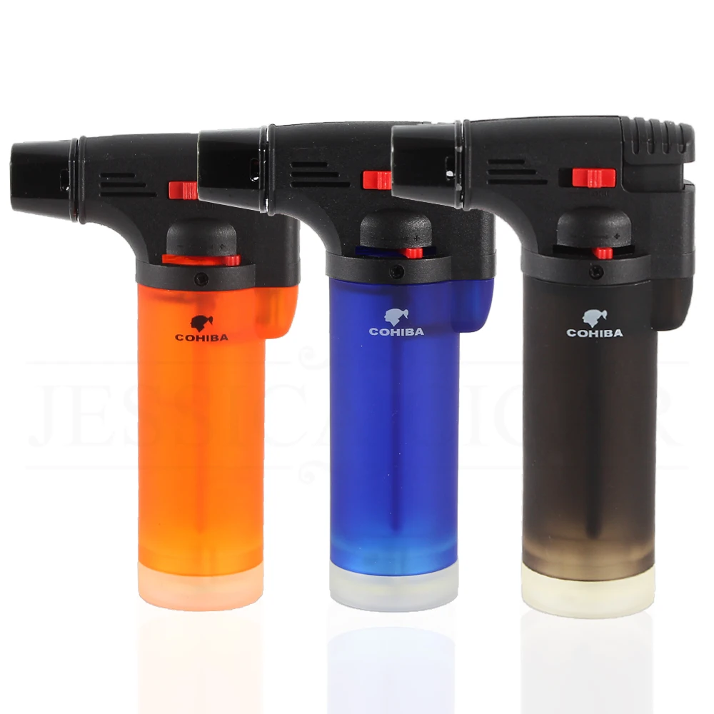 COHIBA BBQ Torch Lighter Gas Cigar Lighter Windproof 1 Flame Jet