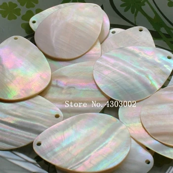 

100pcs/lot Natural White Drop Slice Mother of Pearl shell for DIY Jewelry Teardrop & Pear Slice MOP Pearl shell For Earrings