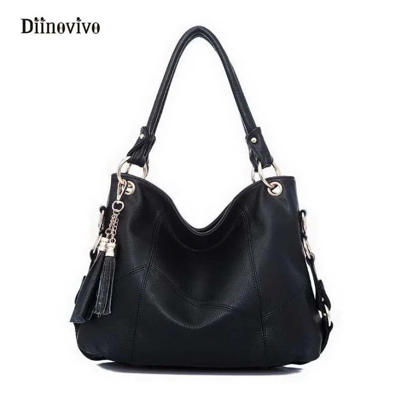 Diinovivo نساء حقائب جلدية حقائب النساء رسول مصمم حقيبة المراهنات حقيبة crossbody الأعلى مقبض حقائب خمر WHDV0042