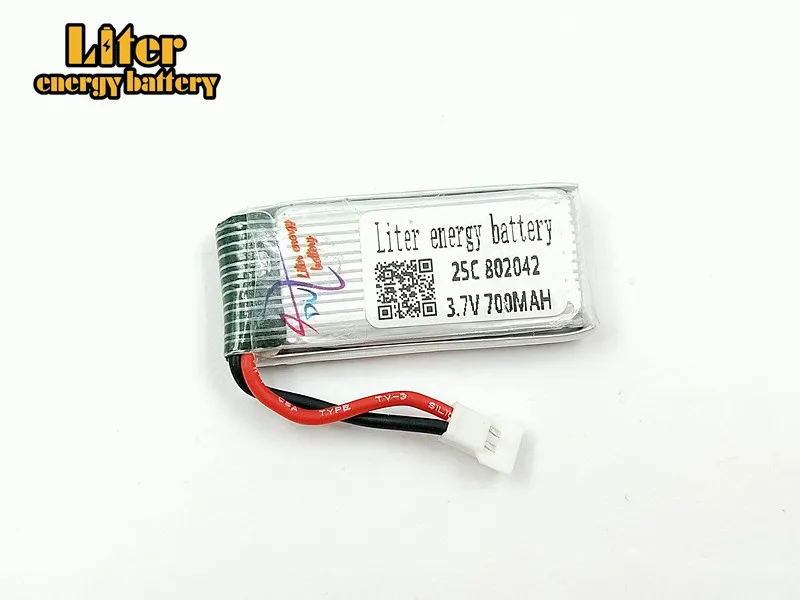 20 шт./лот 3,7 V 700 mah 802042 U818A оси самолета аккумулятор 3,7 V 700 mah 20C 25C