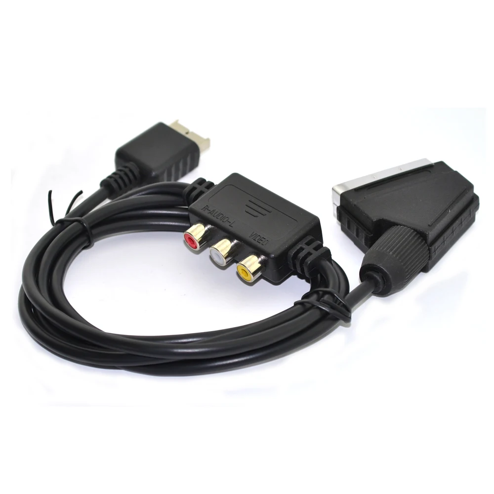 ТВ кабель Шнур Scart с AV Box адаптером для p laystaion 2 фотоконсоли|cable cord|ps2 scart cablescart ps2 |