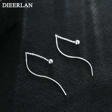 Простой бренд, 925 пробы, Серебряные длинные серьги с шариками для женщин, горячая мода, Стерлинговое Серебро-ювелирные изделия, brinco brincos bijoux