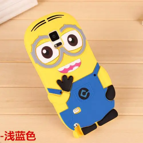 3D Minion Silicone Phone Case for Samsung Galaxy Note 4 Soft Bag cover |