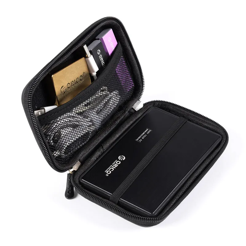 ORICO PHL-25 2,5 дюймовый жесткий диск защитная сумка портативный HDD SSD сумка для наушников сумка для ПК ноутбука-черный