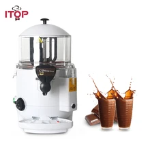 ITOP 5L Commercial Hot Chocolate Dispenser Machine Bath system Hot Beverage Coffee Milktea Mixer Dispenser 1000W hot sale commercial mini kitchen appliance table counter top 5 liter chocolate melting machine for drink dispenser