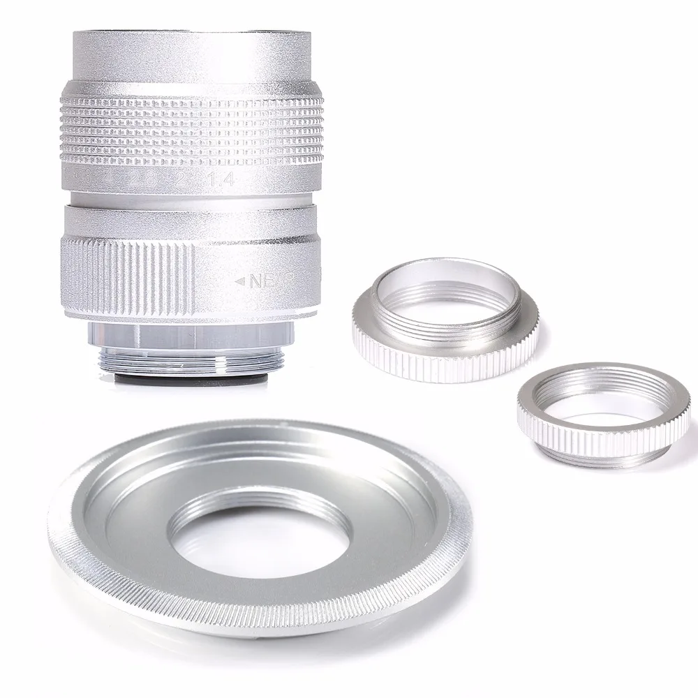 

FUJIAN 25mm f/1.4 Miniature SLR Lens for Panasonic Micro 4/3 E-P1 P3 G1 GF5 Macro SILVE free shipping