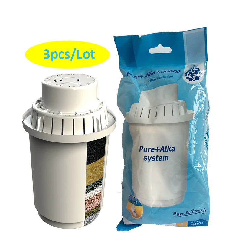 3 Pack Replacement Water Filter Cartridges for 3.5L Alkaline Mineral