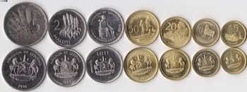 

lesotho 7pieces/ Set UNC original Coin