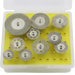 10 шт. шлифовальные аксессуары Diamond резки мини режущий диск пильный диск для Dremel абразивные аксессуары