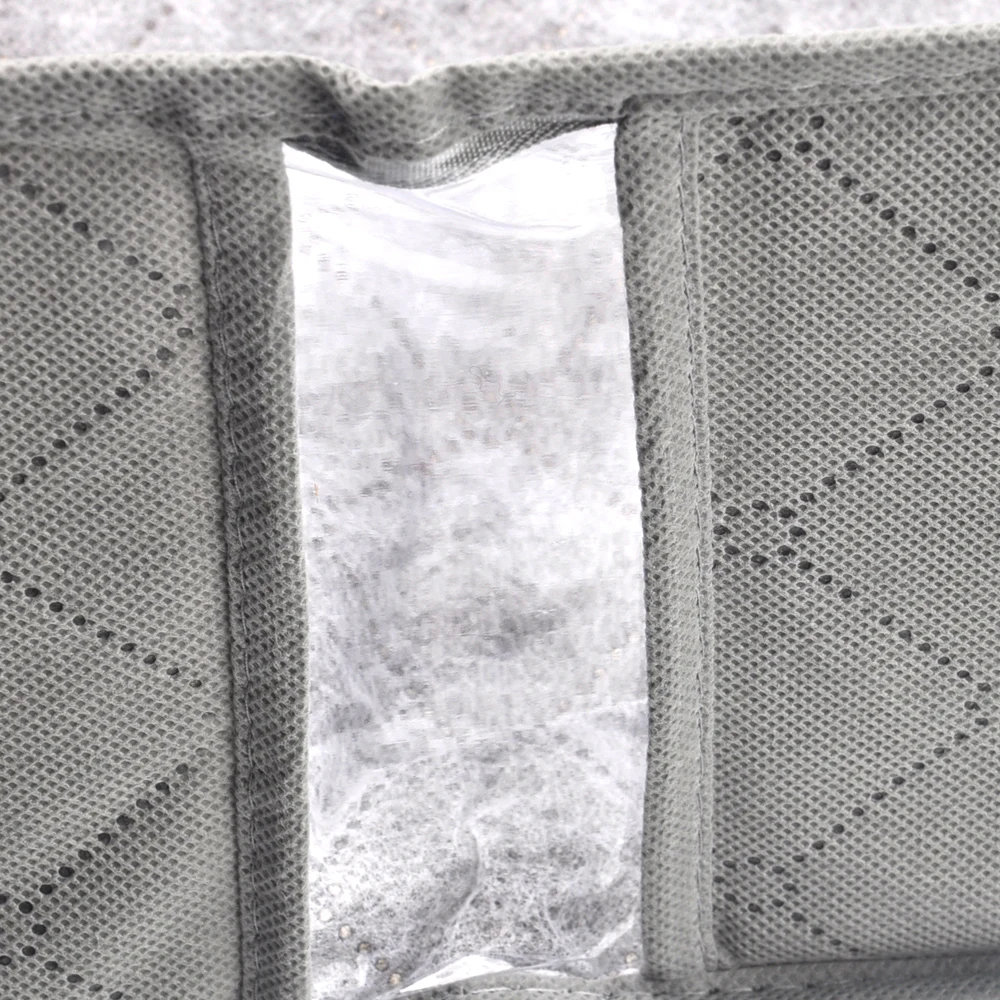 53L одежда свитер Нижнее белье сумка для хранения Органайзер коробка ящики складной бамбуковый уголь с прозрачными видимыми окнами