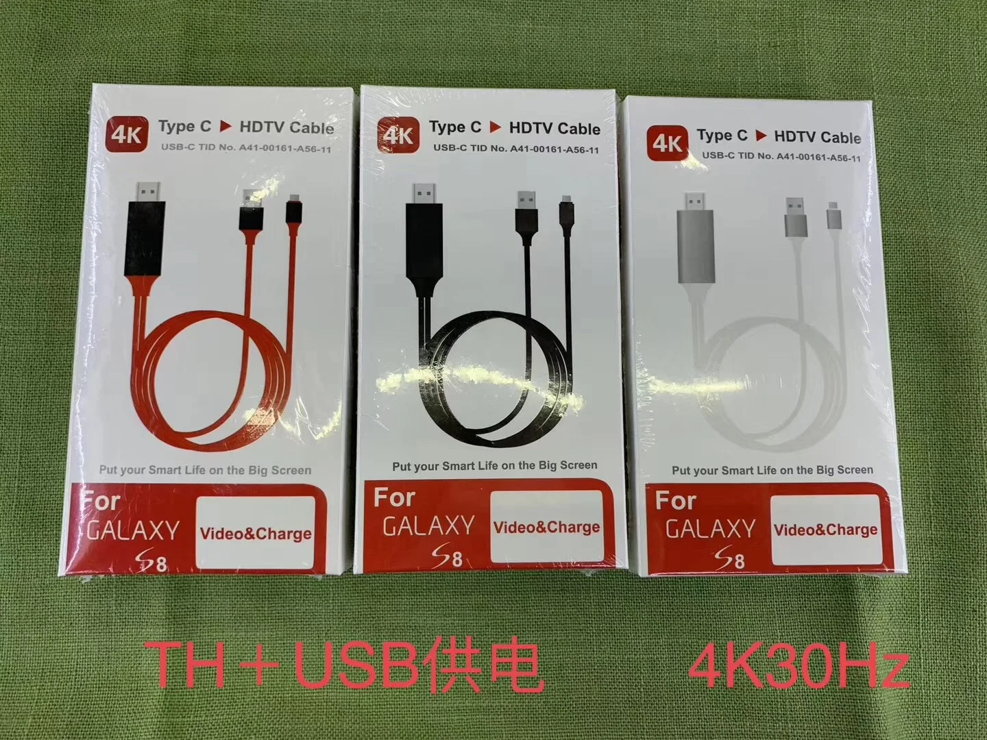 Type C HDMI Cable USB C to HDMI Thunderbolt 3 for Samsung Galaxy S9 S8 plus note8 Huawei Mate 10Pro P20 USB-C 4K HDMI Adapter