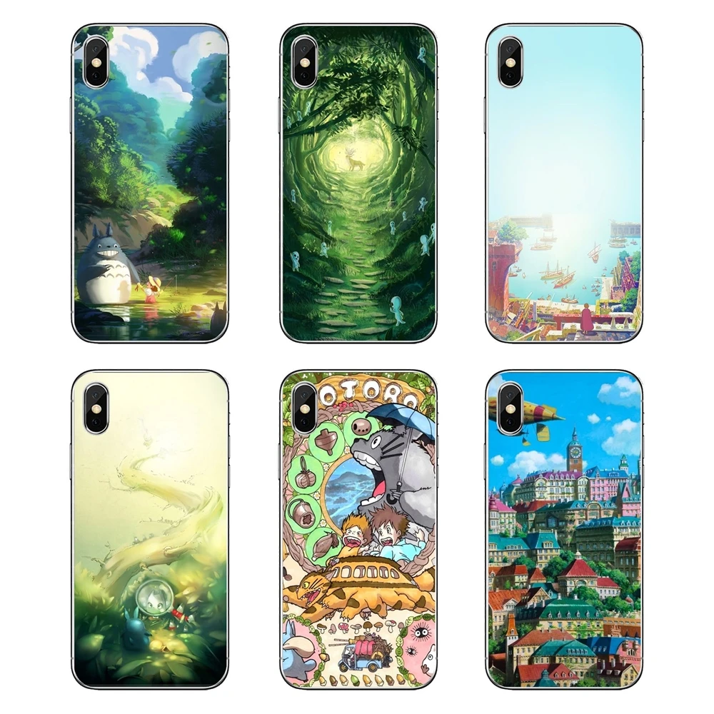

Studio Ghibli For LG G7 Q6 Q7 Q8 Q9 V30 X Power 2 3 For OnePlus 3T 5T 6T Soft Transparent Cases Covers