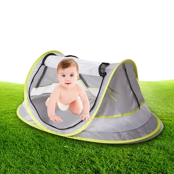 

Baby Mosquito Net Portable Infant Beach Tent Newborn UV-protecting Sunshelter Mosquito Net Kid Travel Tent Foldable Crib Netting