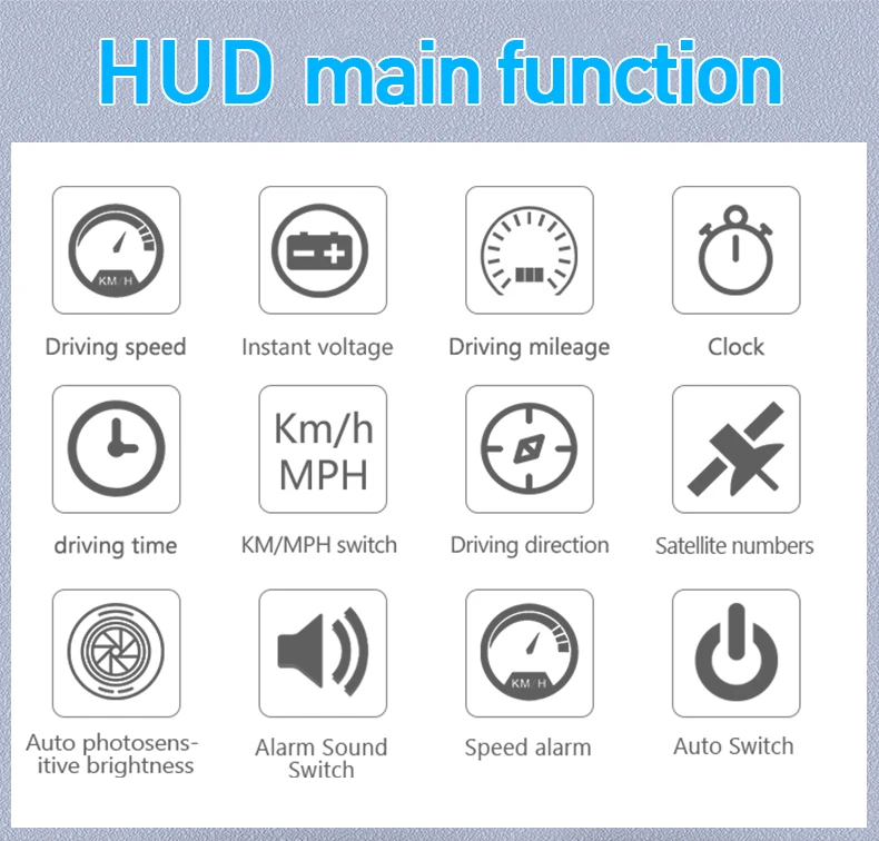 A3 HUD Дисплей на голову автомобиля Hud Дисплей над скоростью Предупреждение лобовое стекло автомобиля скорость проектор сигнализация