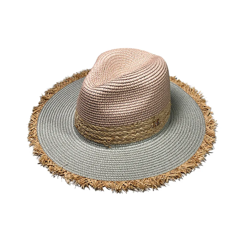 Белые зимние шапки для женщин Элегантная пляжная шляпа с широкими полями унисекс пляжная соломенная шляпа зонтик zonnehoed dames casquette gorras# P7