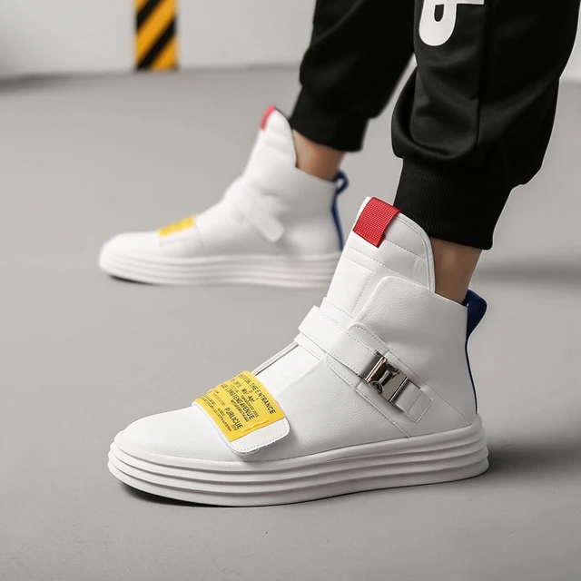 US $42.80 CuddlyIIPanda Men Fashion Ankle Boots Spring Autumn High Top Breathable Casual Shoes Luxury Brand M