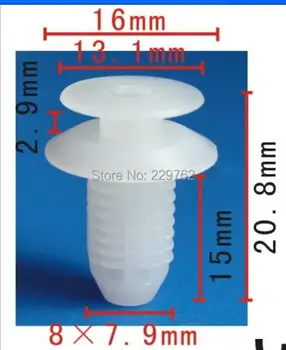 

Free Shipping 100PCS Decorative Retaienr For Japanese Plastic Clips Fasteners Auto Plastic Clips Rivet Retainer Trim Clips