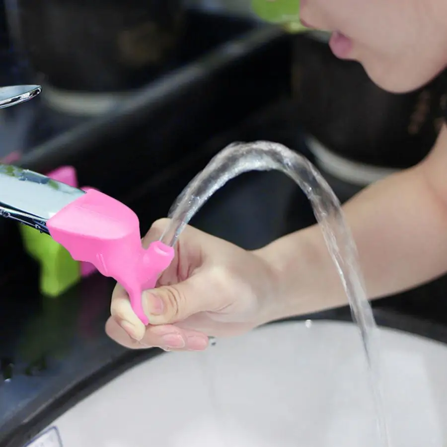 

Silicone Faucet Extender Spout Extender for Sink Faucets Hand Washing Tool for Kids Kitchen Bathroom Accessories
