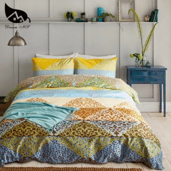 

Dream NS Geometric Bedding Set 100% Polyester Fiber Sanding Chinese Style 3PCS Bedding Sets Bright Colors Duvet Cover Sets